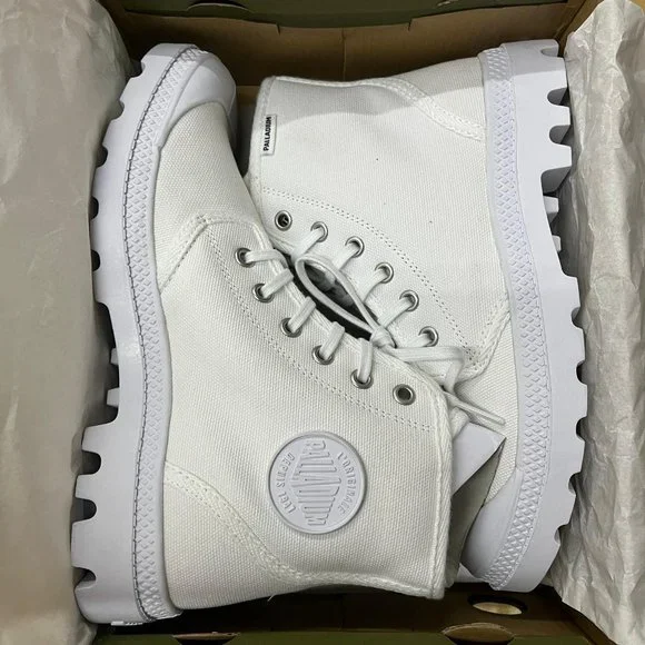 NWB PALLADIUM PAMPA HI top ORIGINALE shoes unisex Men 6.5 Women 8 boot